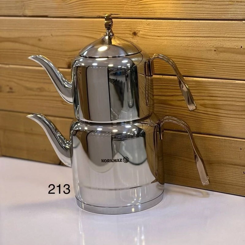 کتری قوری کرکماز اصلی دسته استیل کد 213بانه تجارت